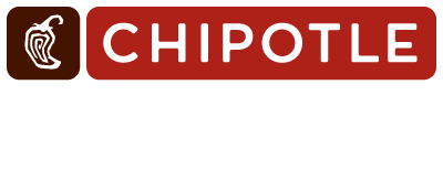 Artwork of the "Chipotle For Real" Logo. It featured the primary horizontal logo for chipotle with the text "for real" placed underneath in a white brush font. 